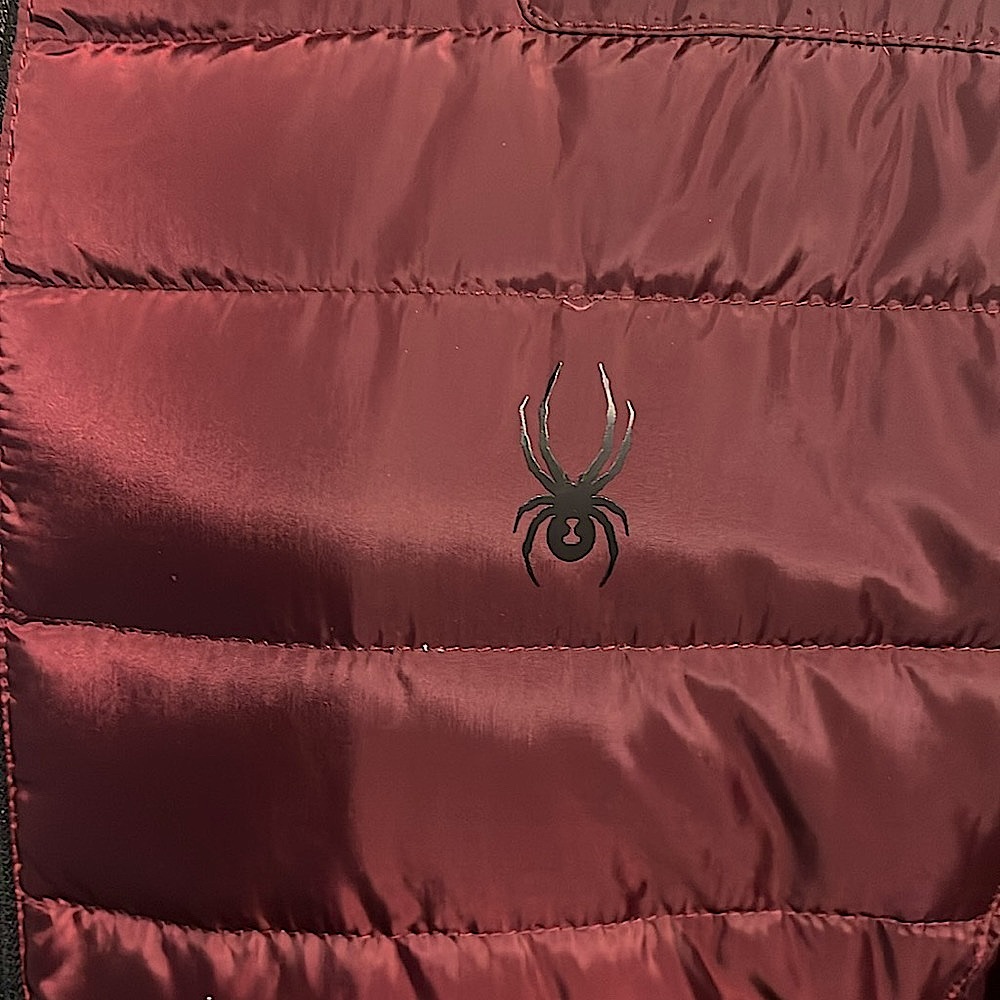 Women’s burgundy Spyder, puffer jacket. Size XL. - Picture 2 of 7